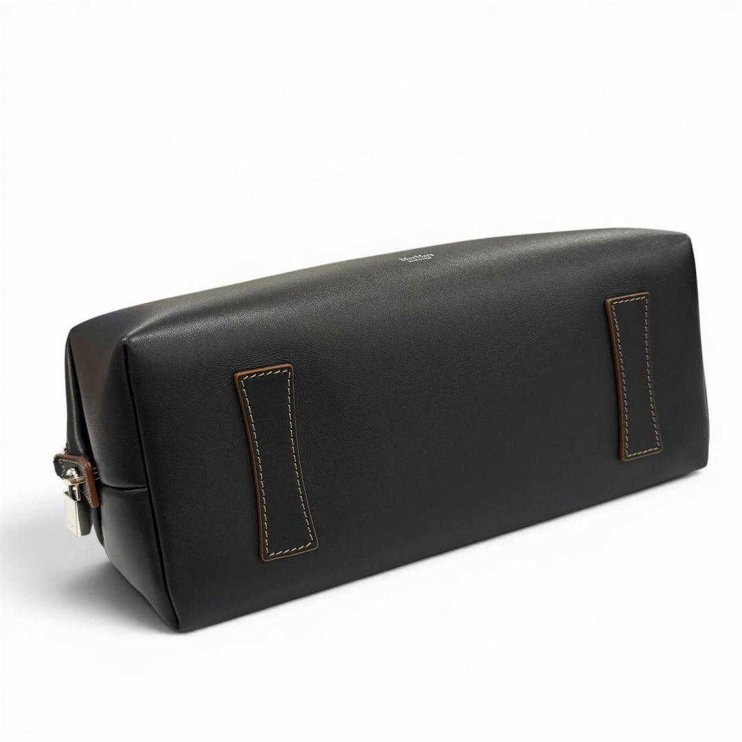 極美品★Max Mara マックスマーラ ホールドオールストリング カーフレザー ダブル ハンドルバッグ ショルダーバッグ 定価277200円 袋付