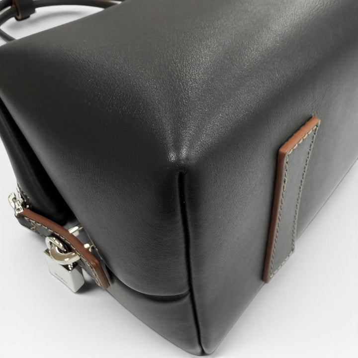 極美品★Max Mara マックスマーラ ホールドオールストリング カーフレザー ダブル ハンドルバッグ ショルダーバッグ 定価277200円 袋付