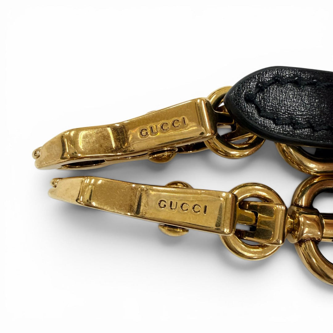 極美品☆GUCCI グッチ 686864 グッチ バンブー 1947 ミニバッグ レザー 2WAYハンドバッグ ショルダーバッグ ブラック 伊製 レディース