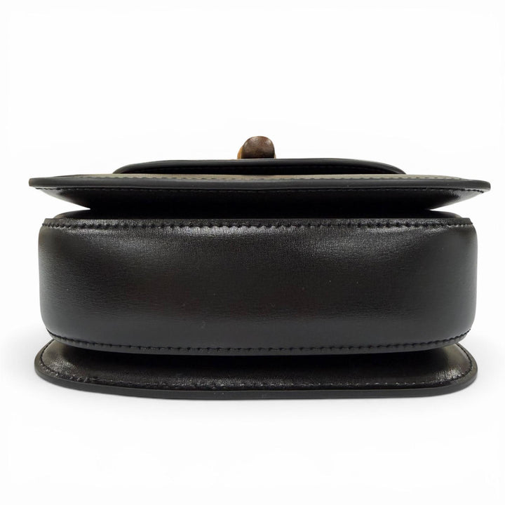 極美品☆GUCCI グッチ 686864 グッチ バンブー 1947 ミニバッグ レザー 2WAYハンドバッグ ショルダーバッグ ブラック 伊製 レディース