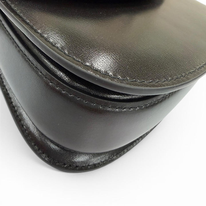極美品☆GUCCI グッチ 686864 グッチ バンブー 1947 ミニバッグ レザー 2WAYハンドバッグ ショルダーバッグ ブラック 伊製 レディース
