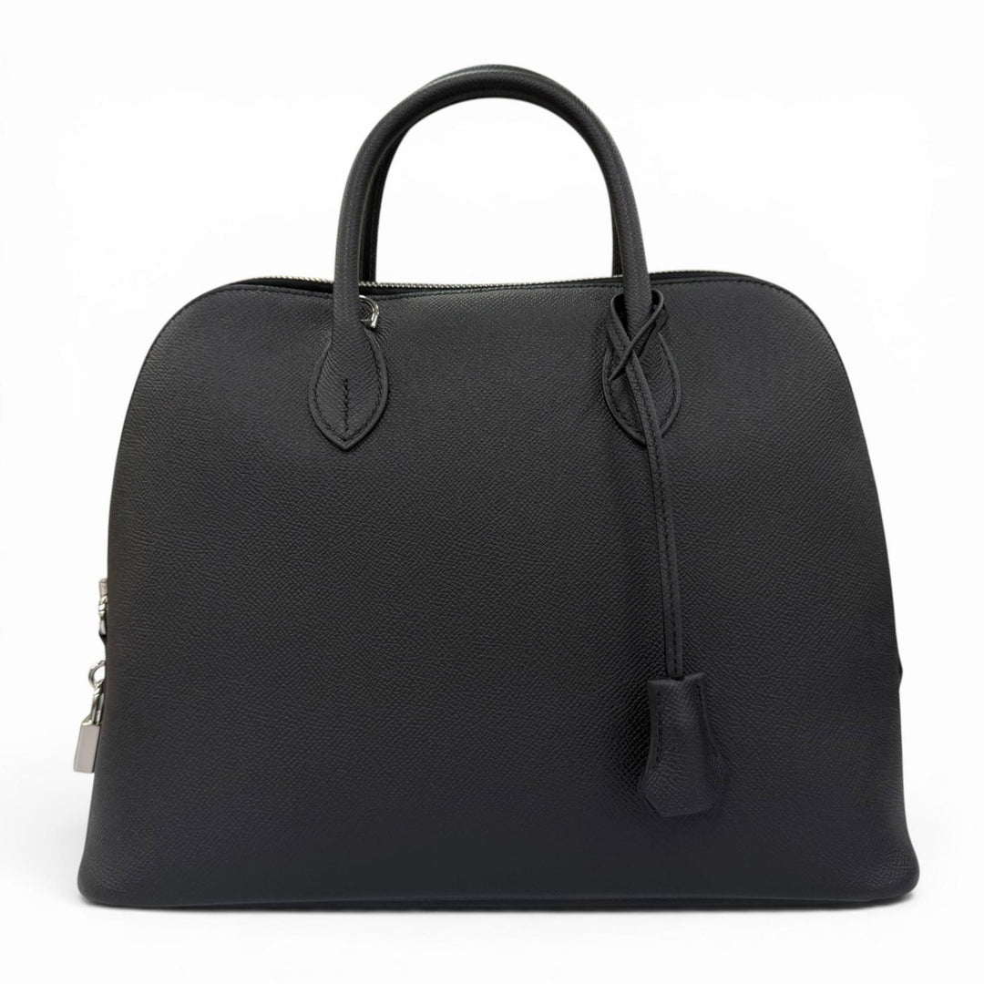 未使用品☆HERMES エルメス ボリード1923 30 ヴォーエプソン シルバー金具 ハンドバッグ ブラック K刻印 仏製 レディース 箱・保存袋付き