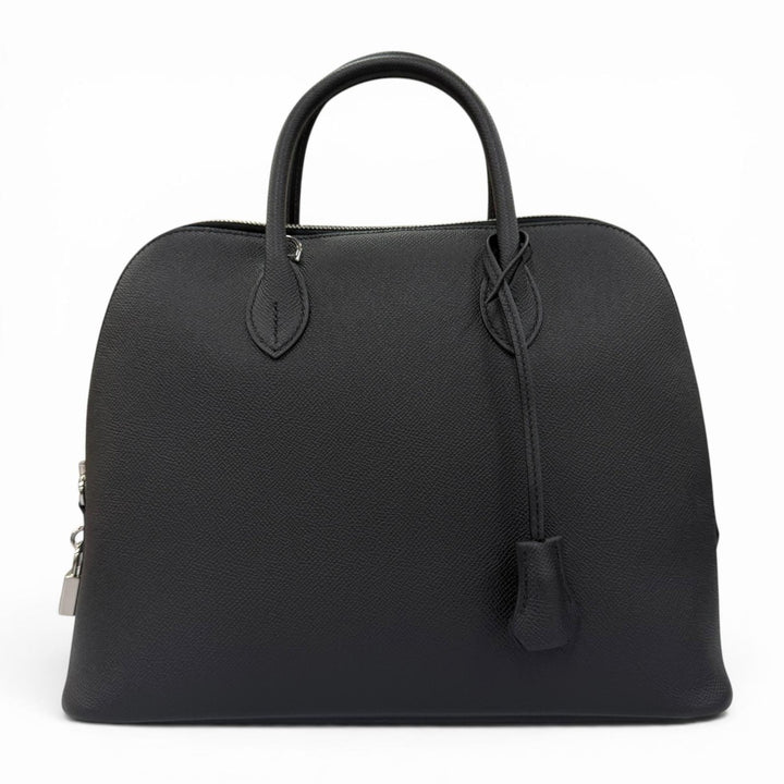 未使用品☆HERMES エルメス ボリード1923 30 ヴォーエプソン シルバー金具 ハンドバッグ ブラック K刻印 仏製 レディース 箱・保存袋付き