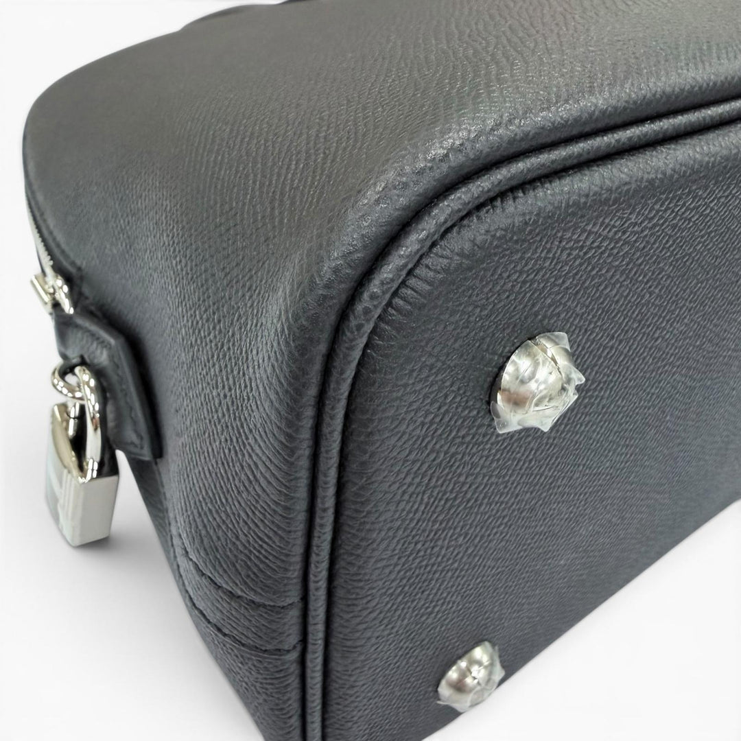 未使用品☆HERMES エルメス ボリード1923 30 ヴォーエプソン シルバー金具 ハンドバッグ ブラック K刻印 仏製 レディース 箱・保存袋付き