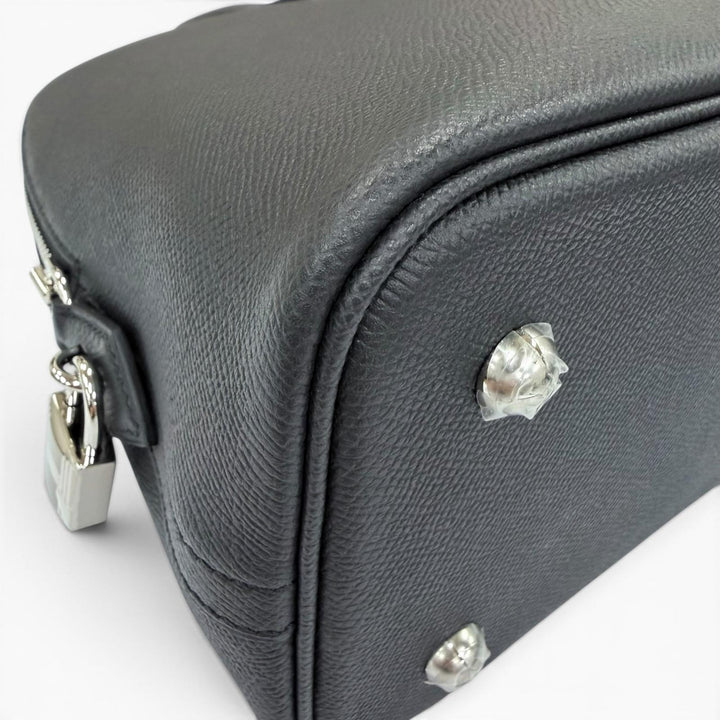 未使用品☆HERMES エルメス ボリード1923 30 ヴォーエプソン シルバー金具 ハンドバッグ ブラック K刻印 仏製 レディース 箱・保存袋付き