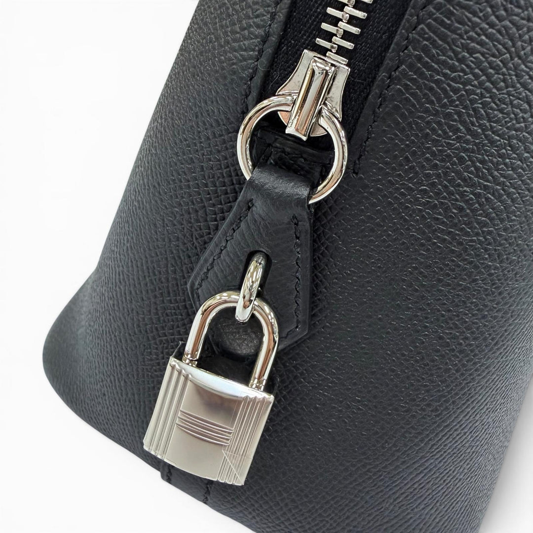 未使用品☆HERMES エルメス ボリード1923 30 ヴォーエプソン シルバー金具 ハンドバッグ ブラック K刻印 仏製 レディース 箱・保存袋付き