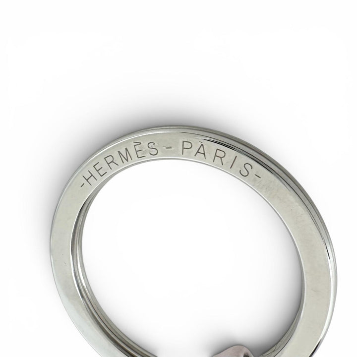 未使用品▲HERMES エルメス カルメン アニョーミロ シルバー金具 トリコロール チャーム モーヴペール ヴェールシプレ U刻印 仏製 箱付き