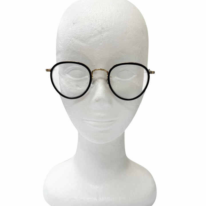 美品□OLIVER PEOPLES オリバーピープルズ MP-2 雅 リミテッドエディション メガネ 眼鏡 アイウェア ブラック 46□24-148 度入り 日本製