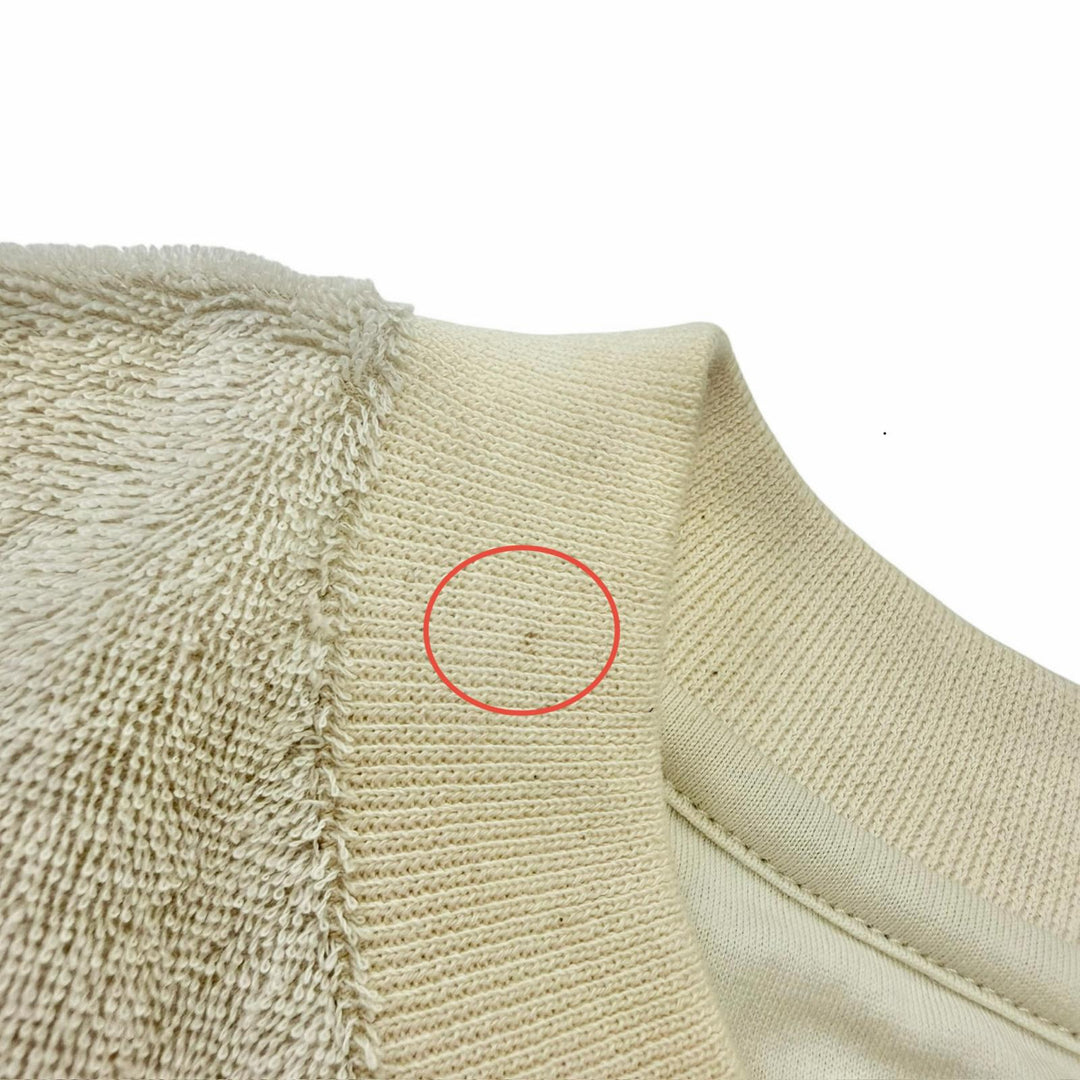 極美品□FENDI フェンディ FY0936 襟コットン100% フロントロゴ パイル地 半袖Ｔシャツ カットソー ベージュ L イタリア製 正規品 メンズ