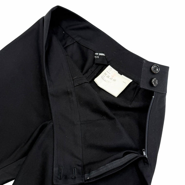 美品△tricot COMME des GARCONS トリココムデギャルソン ヴィンテージ TK-P009 03sアーカイブ AD2003 ロング フレアパンツ 黒 S正規品