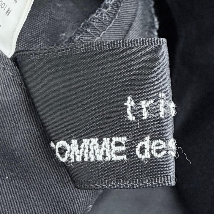美品△tricot COMME des GARCONS トリココムデギャルソン ヴィンテージ TK-P009 03sアーカイブ AD2003 ロング フレアパンツ 黒 S正規品