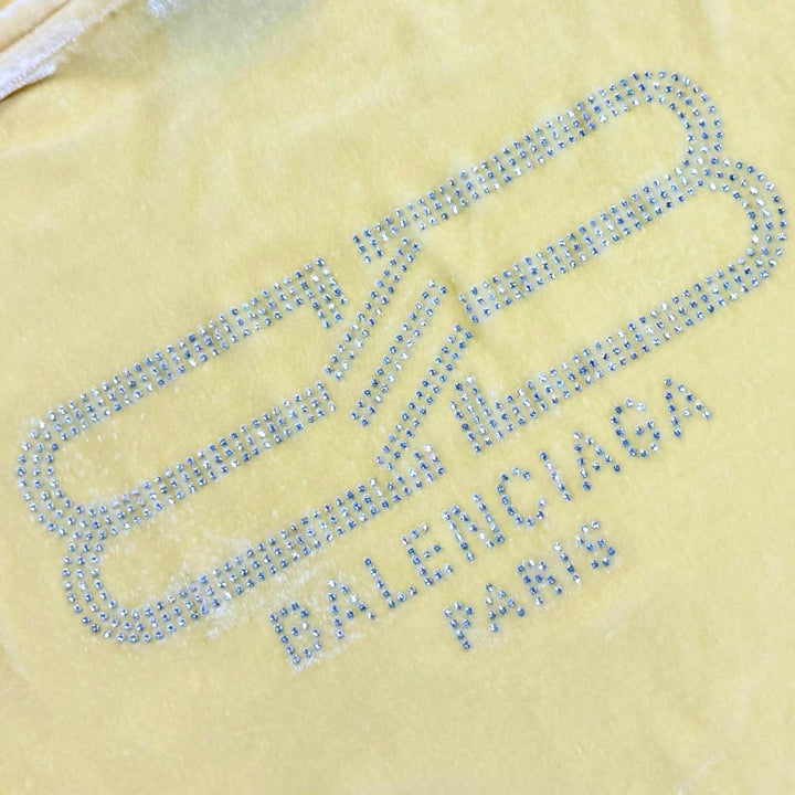 未使用品△BALENCIAGA バレンシアガ 2022年製 753474 バックロゴ フィットジップアップ フーディー クロップド パーカー S 正規品