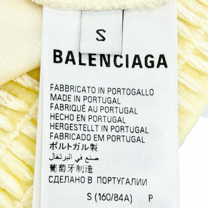 未使用品△BALENCIAGA バレンシアガ 2022年製 753474 バックロゴ フィットジップアップ フーディー クロップド パーカー S 正規品