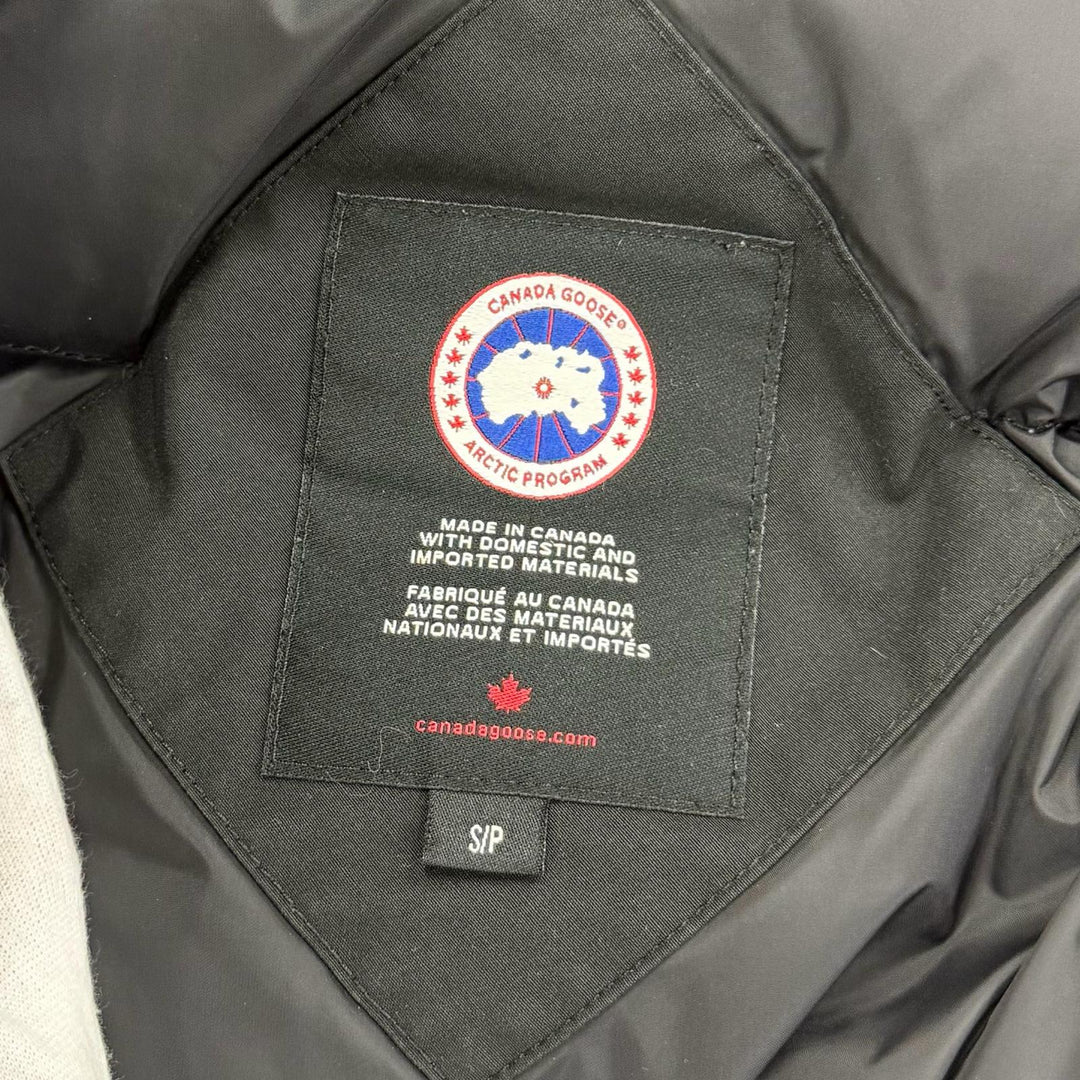 良品☆CANADA GOOSE カナダグース 2603JL BRONTE PARKA ブロンテパーカ ファー・フード付 ダウンコート ブラック S 正規品 レディース