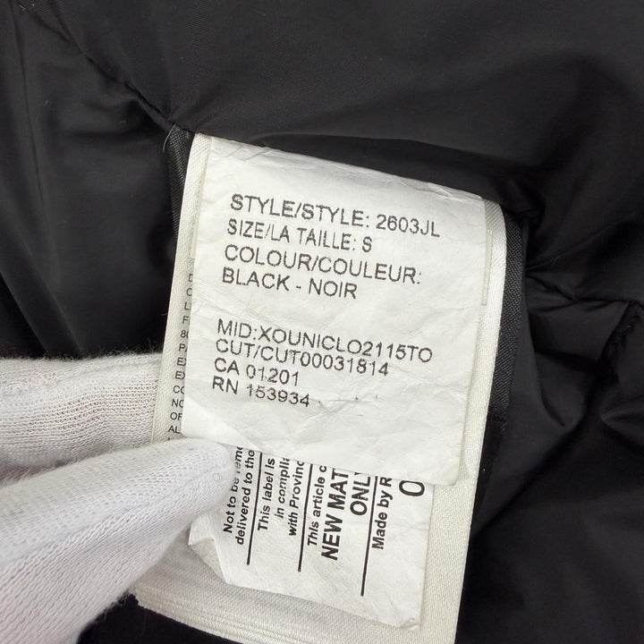 良品☆CANADA GOOSE カナダグース 2603JL BRONTE PARKA ブロンテパーカ ファー・フード付 ダウンコート ブラック S 正規品 レディース