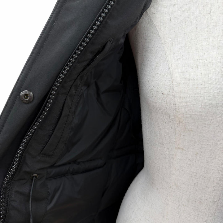 良品☆CANADA GOOSE カナダグース 6660LA TRILLIUM PARKA トリリウムパーカー ファー・フード付 ダウンコート 黒 XS 正規品 レディース