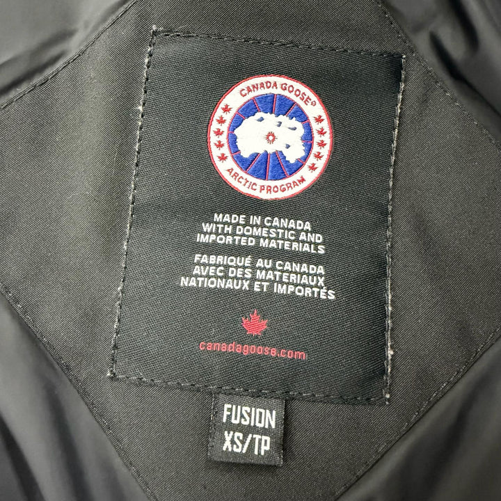 良品☆CANADA GOOSE カナダグース 6660LA TRILLIUM PARKA トリリウムパーカー ファー・フード付 ダウンコート 黒 XS 正規品 レディース