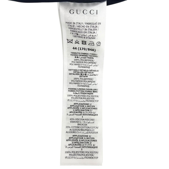 未使用品▲GUCCI グッチ 22AW 685818 ジャンボGG フード付き ハーフZIP ナイロンジャケット ネイビー レッド 44 イタリア製 正規品 メンズ