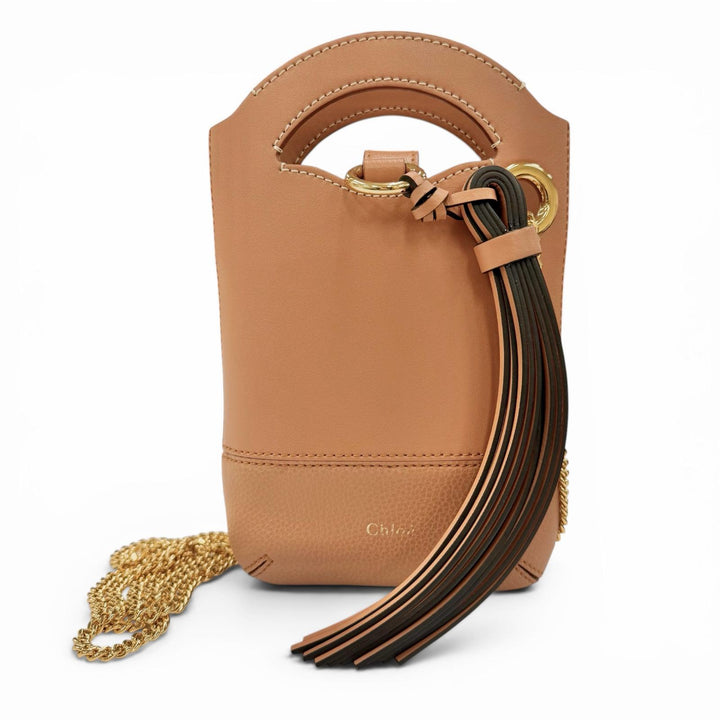 極美品◇Chloe クロエ CHC20AP330C6126B WALDEN ウォールデンフォンポーチ タッセル クロスボディ レザー ショルダーバッグ レディース