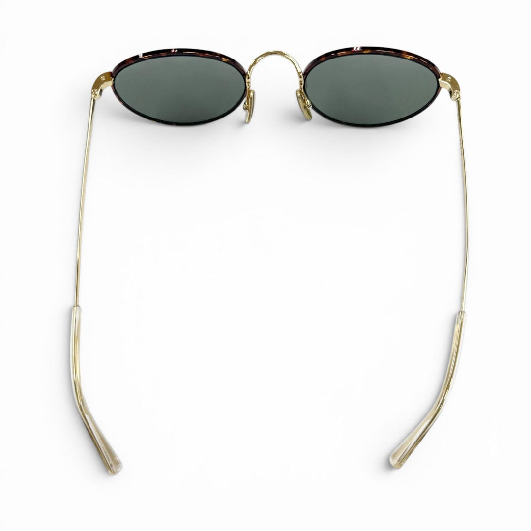 極美品▼CELINE セリーヌ CL40100U マーブル柄 ボストン アイウェア サングラス ブラウン ゴールド 50□21 145 イタリア製 レディース