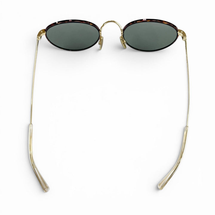 極美品▼CELINE セリーヌ CL40100U マーブル柄 ボストン アイウェア サングラス ブラウン ゴールド 50□21 145 イタリア製 レディース