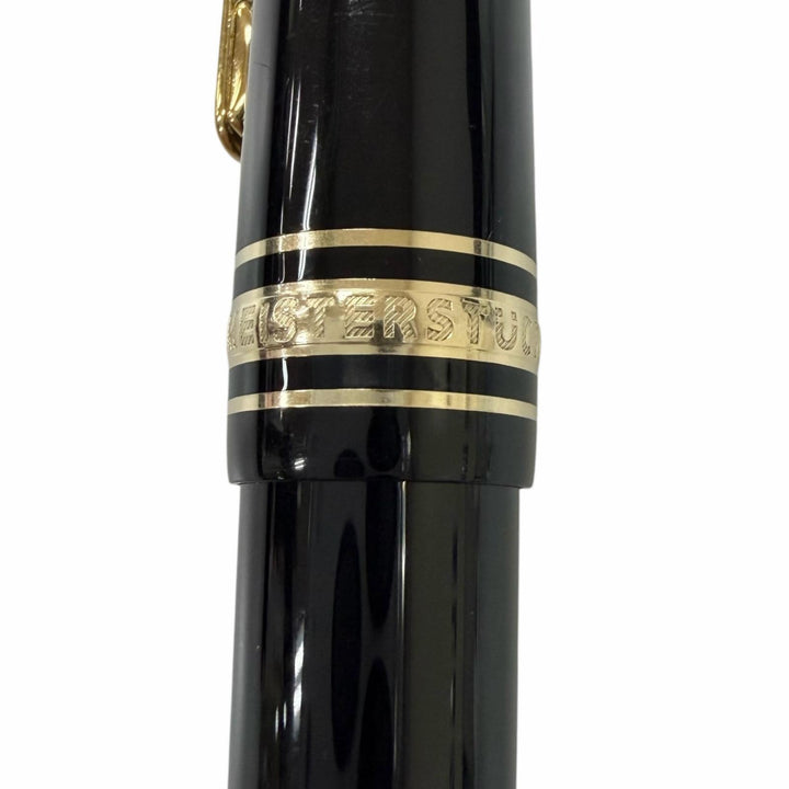 良品□MONTBLANC モンブラン マイスターシュテュック クラシック キャップ式 ペン先14K 万年筆 ブラック ゴールド ドイツ製 メンズ