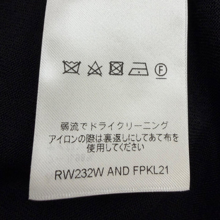 美品☆LOUIS VUITTON ルイヴィトン 2023年製 モノグラムレザーパーツ タートルネック 長袖 ニット ブラック XS 伊製 正規品 レディース