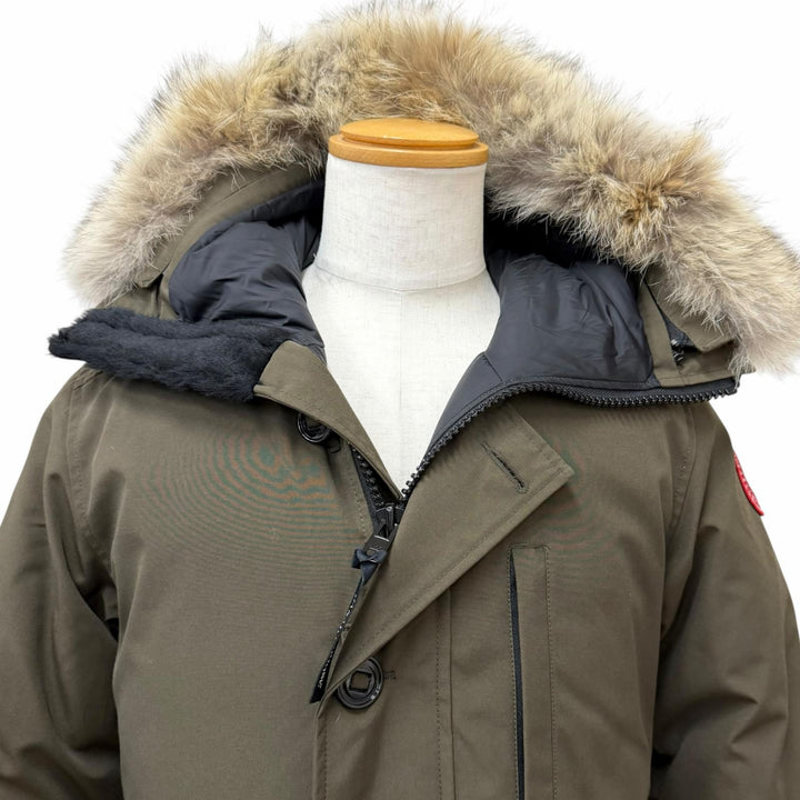 未使用品□CANADA GOOSE カナダグース 3438JM JASPER ジャスパー コヨーテファーフーデッド ダウンジャケット M アース カナダ製 正規品