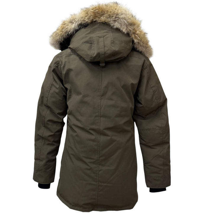 未使用品□CANADA GOOSE カナダグース 3438JM JASPER ジャスパー コヨーテファーフーデッド ダウンジャケット M アース カナダ製 正規品