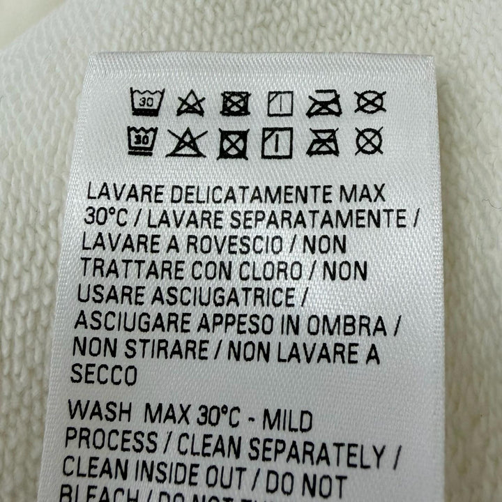 未使用品□BALENCIAGA バレンシアガ 2024年製 818433 Champs elysees ロゴプリント プルオーバースウェットパーカー アイボリー 3 正規品