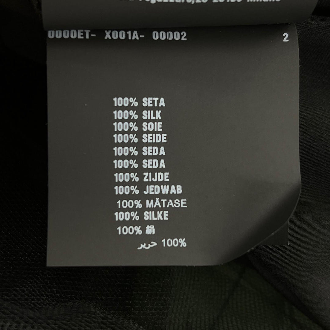 美品▲PRADA プラダ P37H5 シルク100％ バックリボン シアー ロング ワンピース ドレス ブラック 36 イタリア製 正規品 レディース