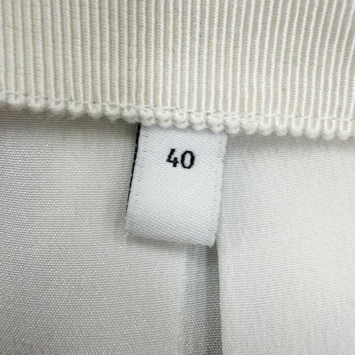 未使用品☆GUCCI YUKO HIGUCHI グッチ ヒグチユウコ 26SS 865513 シルク100％ 日本限定 ロング丈 プリーツスカート ホワイト系 40 正規品