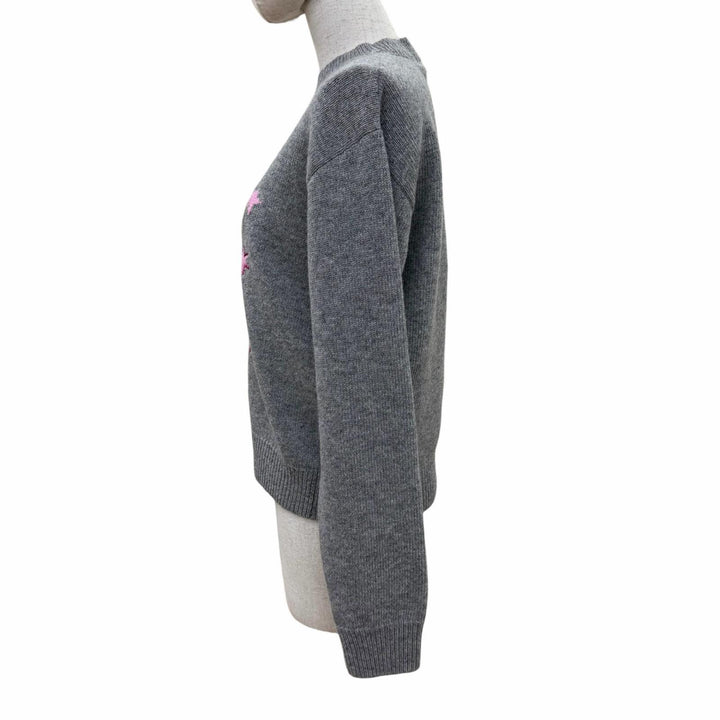 未使用品☆GUCCI YUKO HIGUCHI グッチ ヒグチユウコ 26SS 864156 ウール100％ 日本限定 GG刺繍 長袖 ニット グレー XS イタリア製 正規品