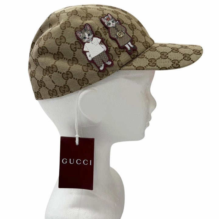 未使用品□GUCCI グッチ 2025年製 847862 ヒグチユウコ ボー＆ボリス GGキャンバス 日本限定 ベースボールキャップ M/57cm イタリア製