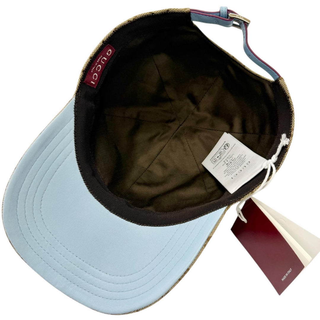 未使用品□GUCCI グッチ 25年製 847862 ヒグチユウコ ボー＆ボリス GGキャンバス 日本限定 キャップ M/57cm イタリア製 正規品 メンズ