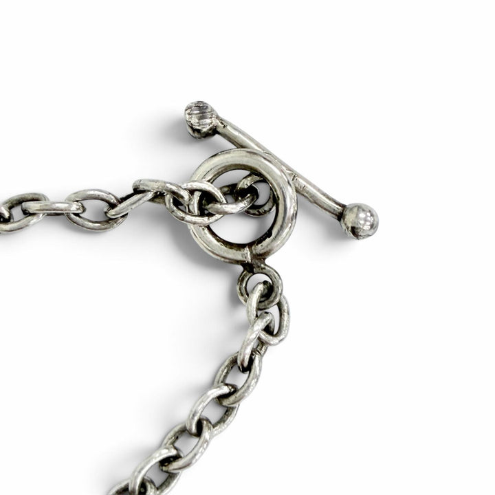 美品△Georg Jensen ジョージジェンセン 259 ムーンストーン ブロッサム Tバー ペンダント ネックレス 925 重量30.6g レディース