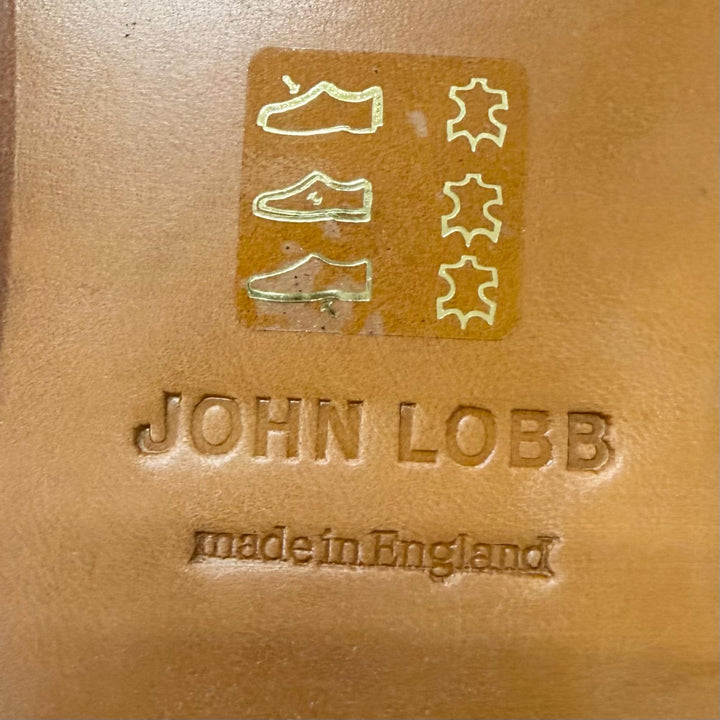 未使用品□John Lobb ジョンロブ WILLIAM レザー ダブルモンクストラップ ドレスシューズ ブラック 9E イングランド製 訳有 左右木型違い