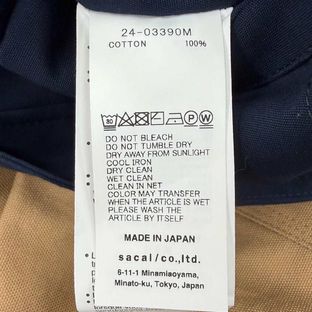 極美品▼Sacai Carhartt サカイ カーハート 24SS 24-03390M Reversible Coat 3 コーデュロイ使 フーデッド リバーシブル コート 1 正規品