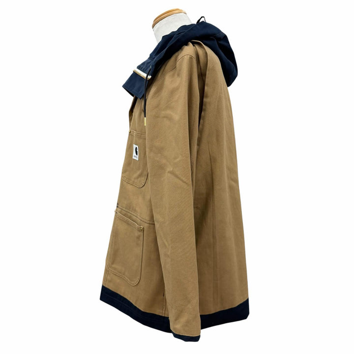 極美品▼Sacai Carhartt サカイ カーハート 24SS 24-03390M Reversible Coat 3 コーデュロイ使 フーデッド リバーシブル コート 1 正規品