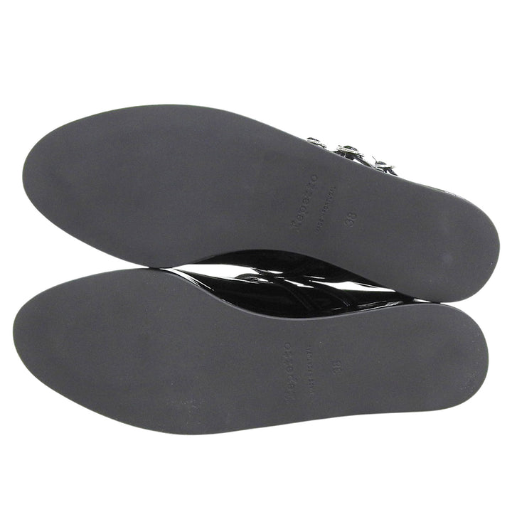 未使用品▲Repetto レペット cendrillon platform パテントレザー プラットホーム アンクルストラップ パンプス ブラック 38 レディース