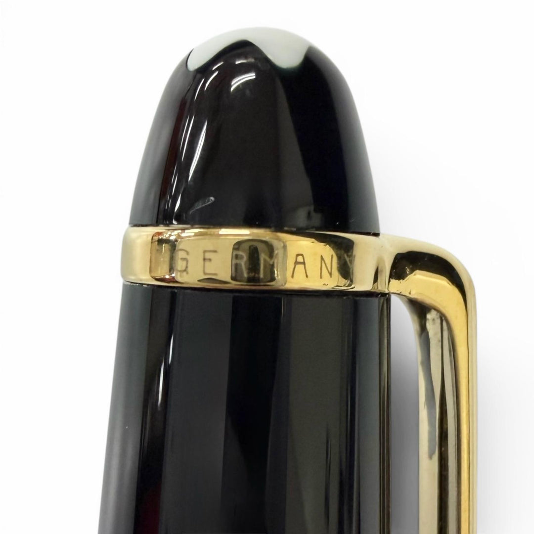 極美品□MONTBLANC モンブラン マイスターシュテュック クラシック 14K Mニブ 万年筆 ブラック ゴールド ドイツ製 メンズ