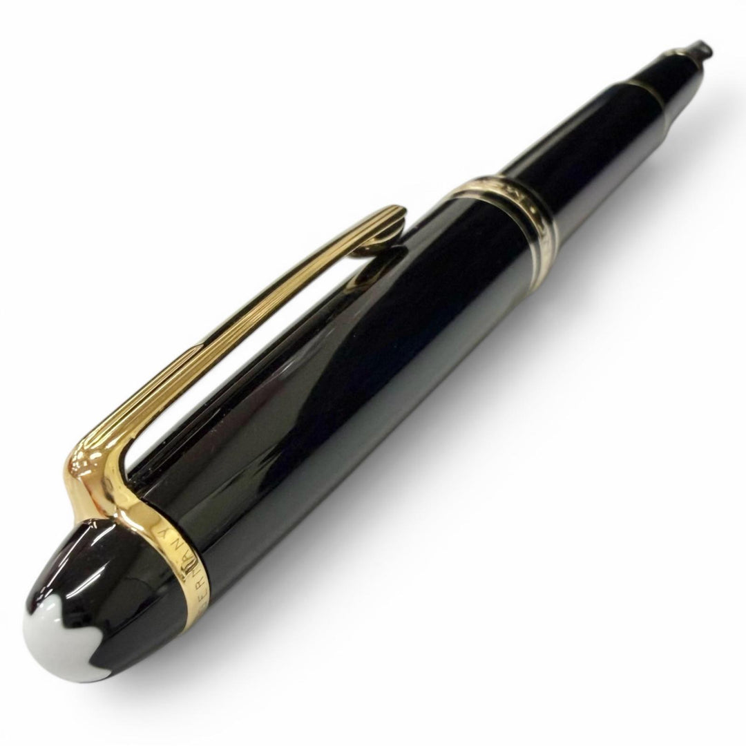 極美品□MONTBLANC モンブラン マイスターシュテュック クラシック 14K Mニブ 万年筆 ブラック ゴールド ドイツ製 メンズ