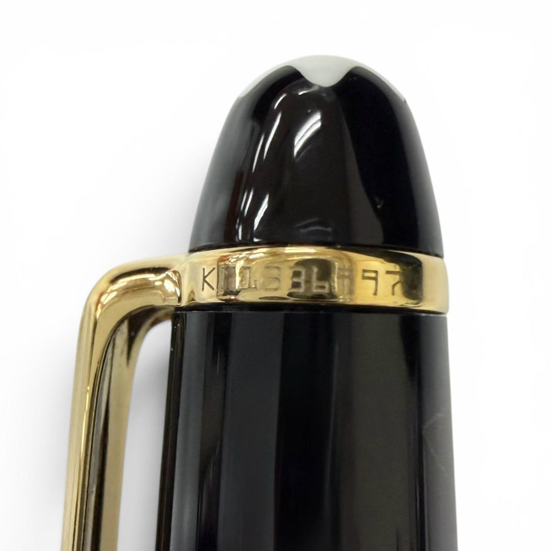 極美品□MONTBLANC モンブラン マイスターシュテュック クラシック 14K Mニブ 万年筆 ブラック ゴールド ドイツ製 メンズ