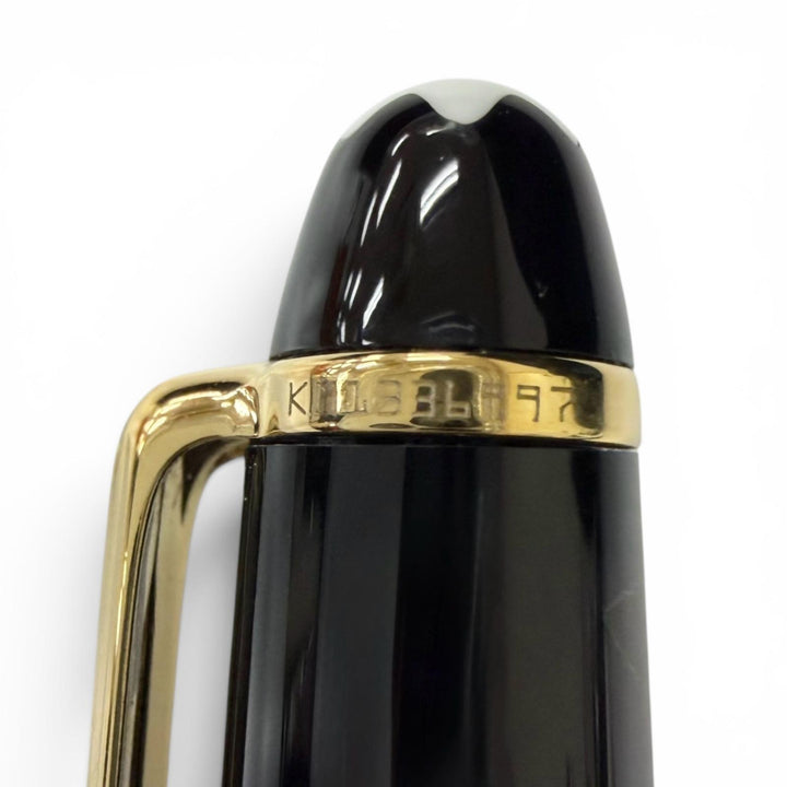 極美品□MONTBLANC モンブラン マイスターシュテュック クラシック 14K Mニブ 万年筆 ブラック ゴールド ドイツ製 メンズ