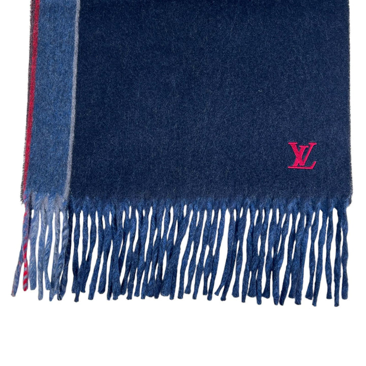 極美品▲LOUIS VUITTON ルイヴィトン M70940 エシャルプ ジェラムストライプ カシミヤ100% マフラー マルチカラー 伊製 正規品 メンズ
