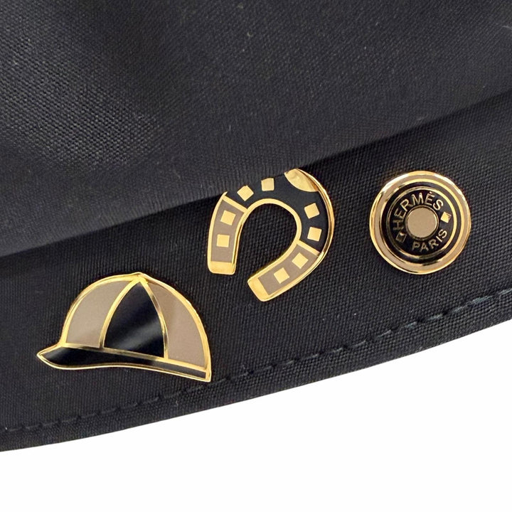 未使用品△HERMES エルメス キャスケット ヴォーバン ジャンプ スプリットピン3個 ブラック 58 仏製 正規品 レディース 定価132000円