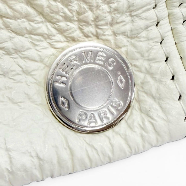 極美品△HERMES エルメス Dani ダニ セリエ金具 ディアスキン 鹿革 キャスケット 帽子 アイボリー 57 フランス製 レディース オススメ◎