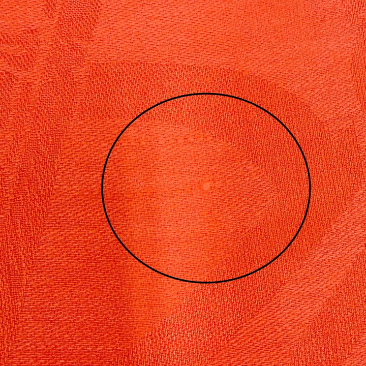 極美品△HERMES エルメス ロゴデザイン ミニフリンジ カシミヤ シルク ストール マフラー ショール レッド系 レディース オススメ◎