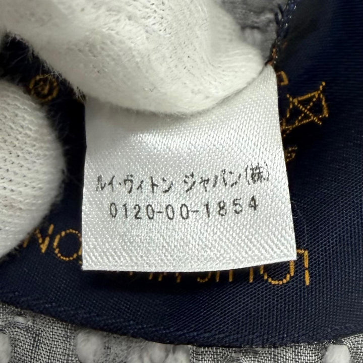 美品★LOUIS VUITTON ルイヴィトン M74742 エシャルプ ロゴマニア ウール シルク混 グリペルル フリンジ マフラー イタリア製 正規品