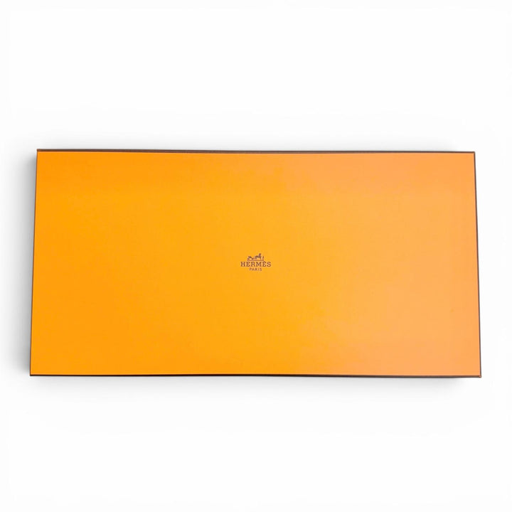 未使用△HERMES エルメス ヌーベル シテ カヴァリエール カレジェアン カシミヤ シルク ナチュラル オレンジ レッド 現行品 定価251900円